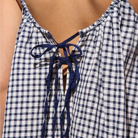 J Crew Swingy tie back beach dress in linen cotton blend - Picture 3 of 5